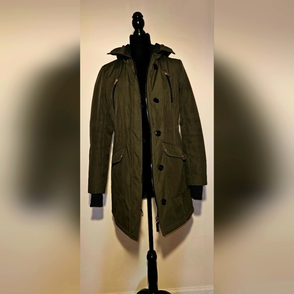 Jessica Simpson Olive Green Winter Coat Size XS. Pre owned - Picture 5 of 10